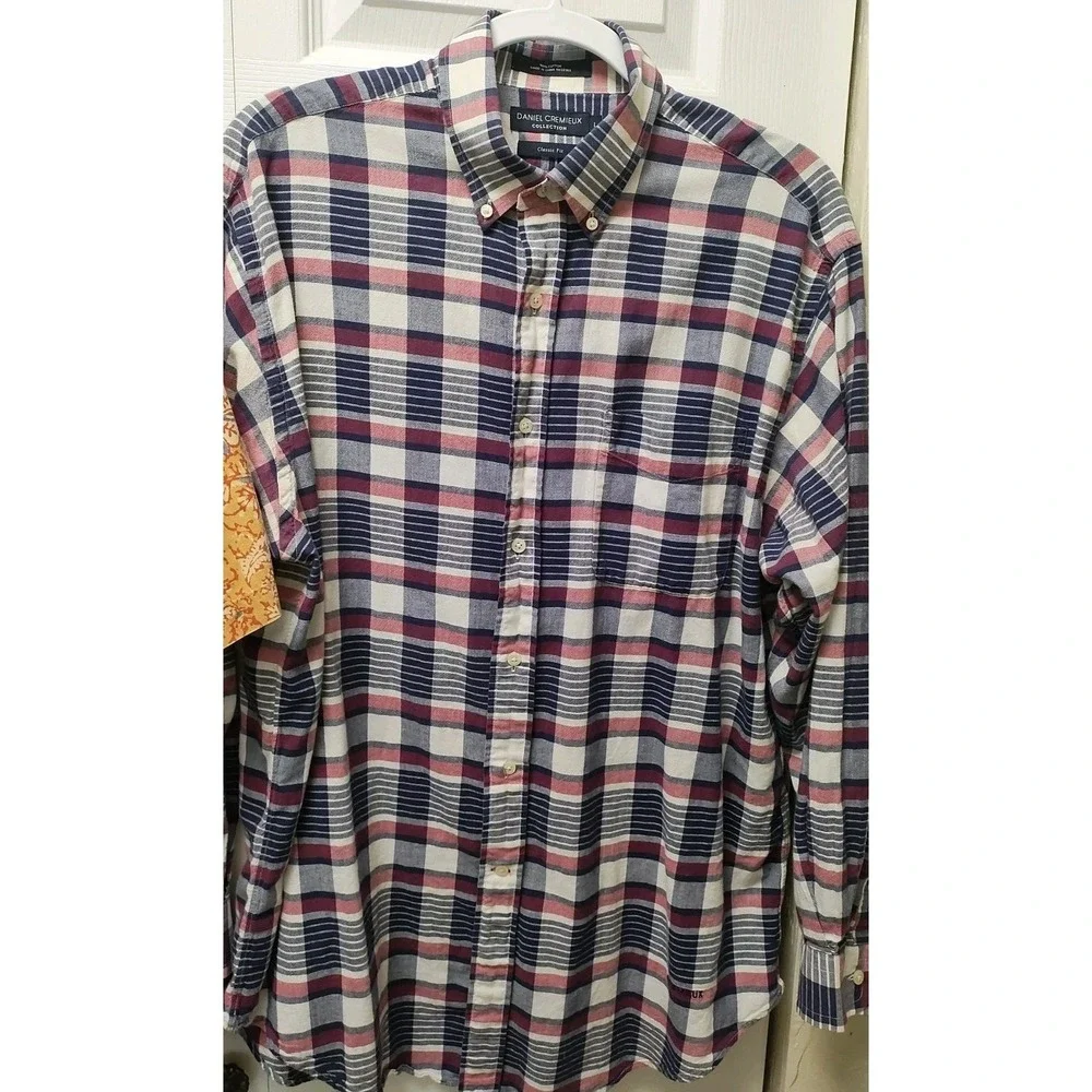Daniel Cremieux Collection Men's Large Floral/Paisley And Striped Long Sleeve